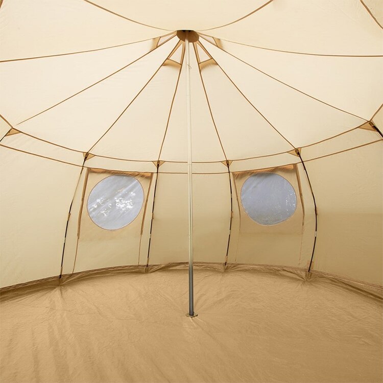 Luxury Waterproof Lotus Shaped Dome Canvas Tent 5